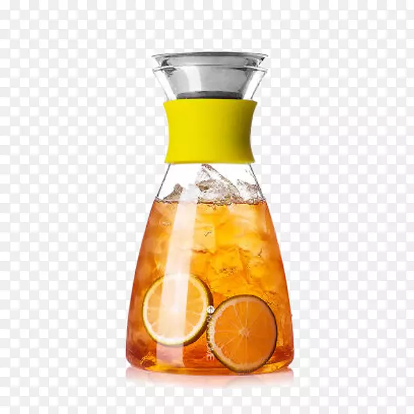 橙汁饮料玻璃杯水壶.冷果汁水壶热容量