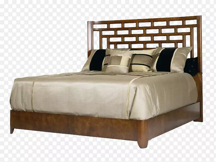 床头柜床垫床框架-3D装饰模型住宅