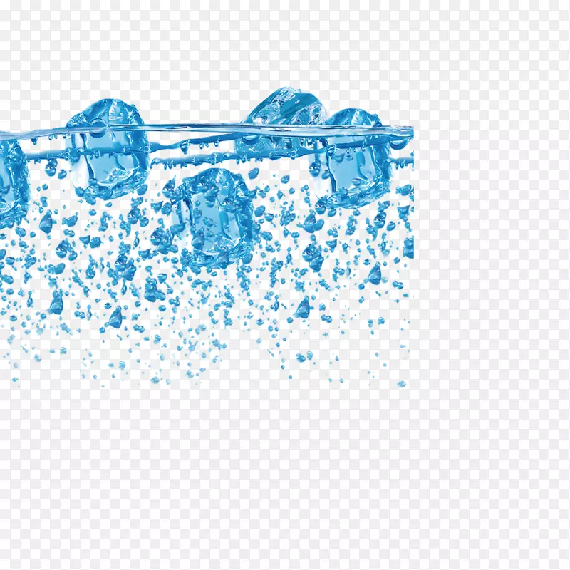 水干扰波色散-简单的蓝冰图案