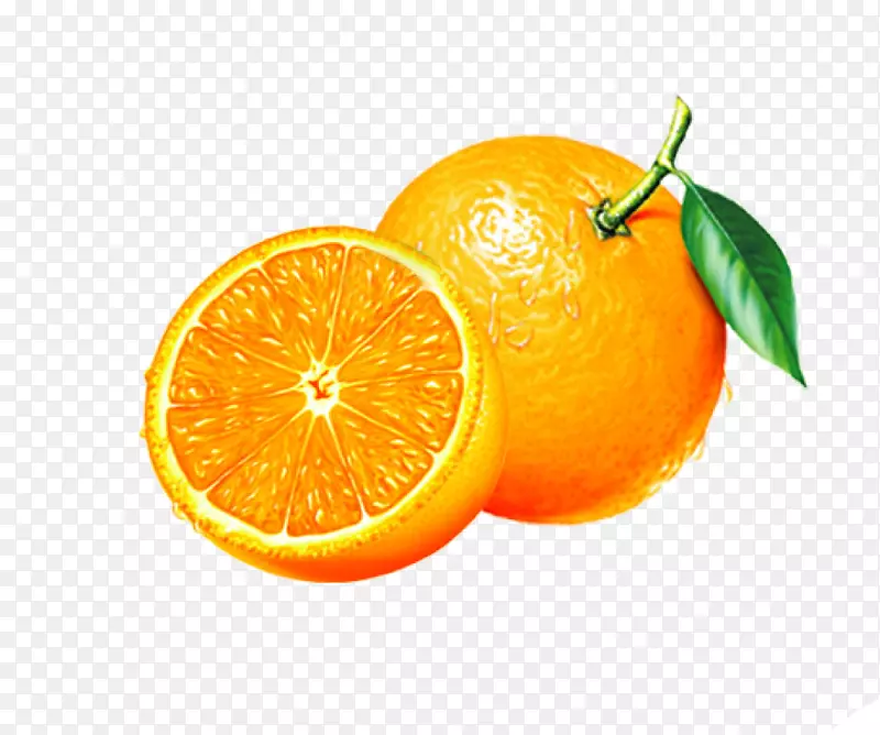 橙汁樱桃手绘创意3D图像
