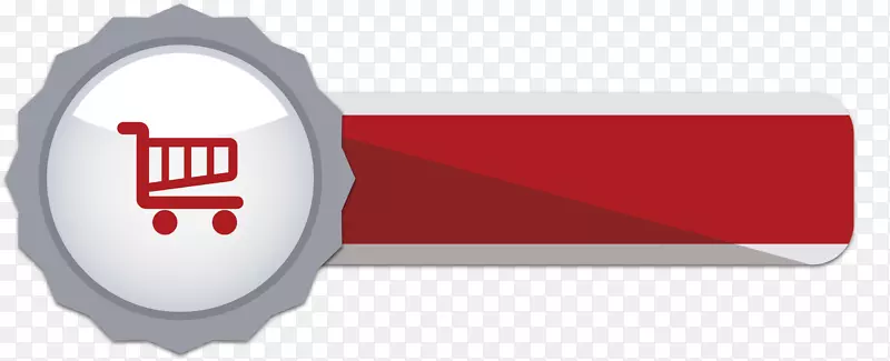 按钮购物车adobe插画-红色按钮材料
