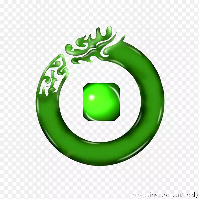 翡翠龙图标-绿色龙