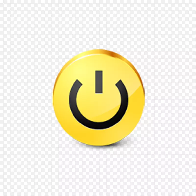 微笑黄色字体-启动按钮
