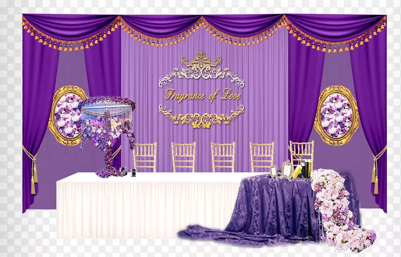婚礼-紫色浪漫婚礼安排
