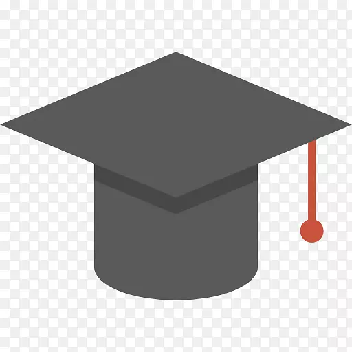 大学教育毕业典礼-学校标志-灰色帽子
