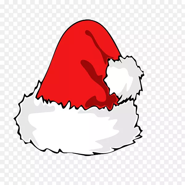 圣诞老人圣诞帽插图-圣诞帽