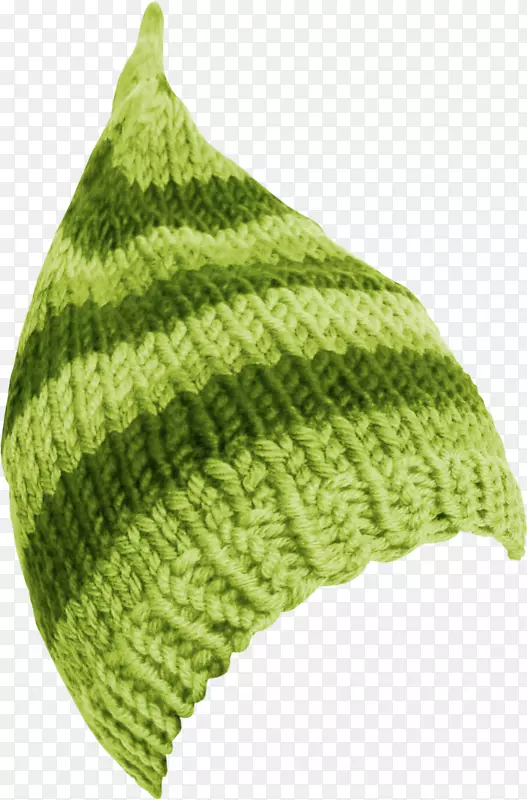 针织帽，帽子，圣诞帽，绿色羊毛帽