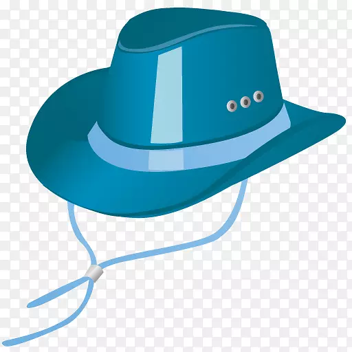 帽子ico服装图标-蓝色帽子