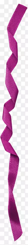 角字体-紫色丝带