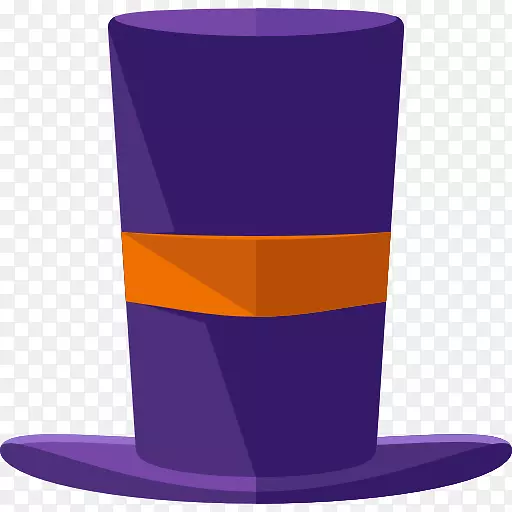 可伸缩图形图标-紫色帽子