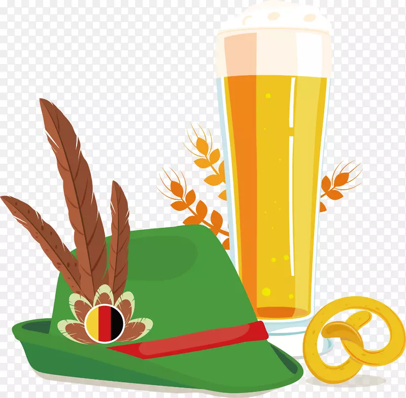 啤酒节剪贴画-啤酒节绿帽