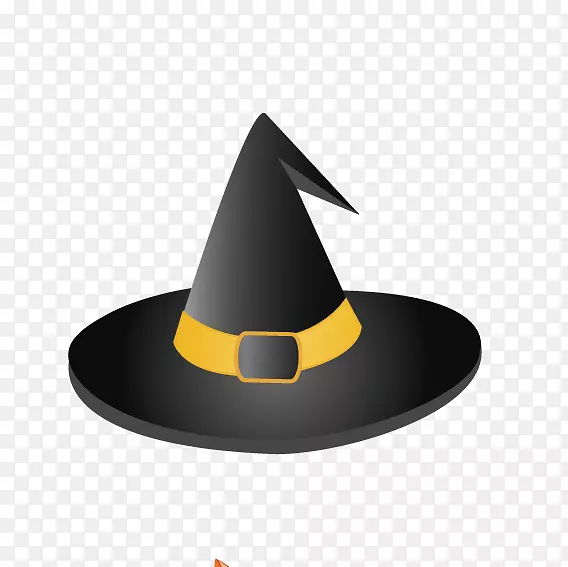 万圣节女巫帽-黑色帽子