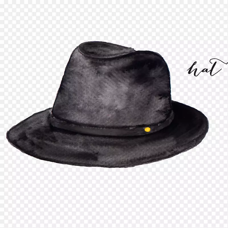 帽子服装设计师-黑色帽子
