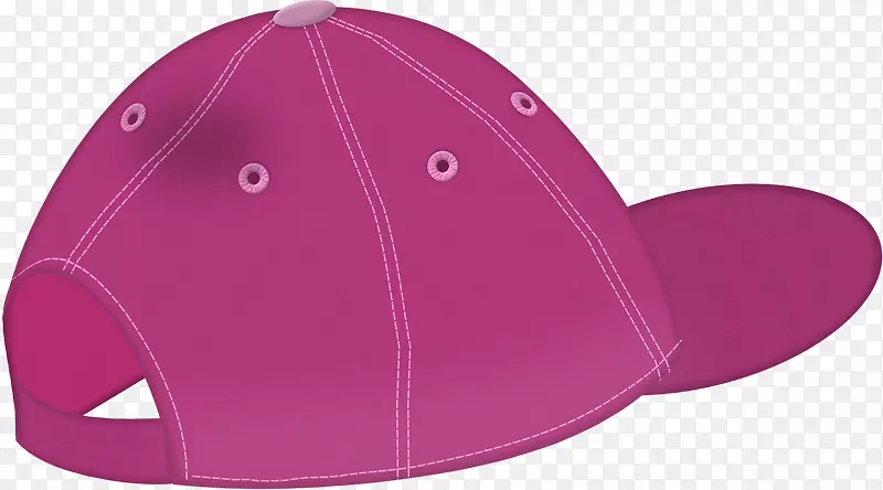 棒球帽画男孩-粉红色帽子