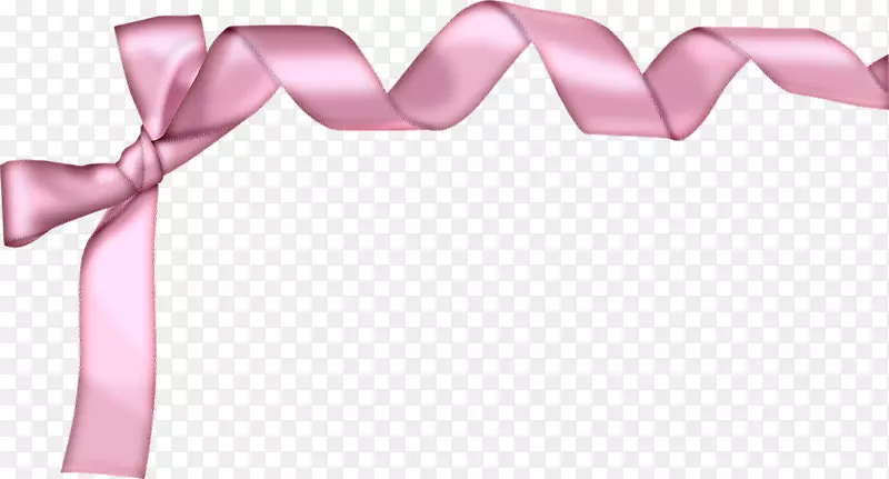剪贴画-粉红色丝带