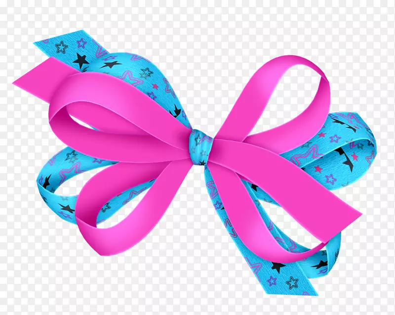 米妮鼠标免费紫色剪贴画-粉色丝带