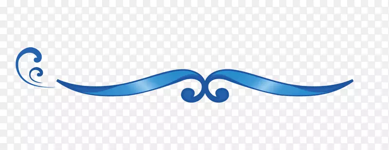 徽标天空字体-蓝色丝带