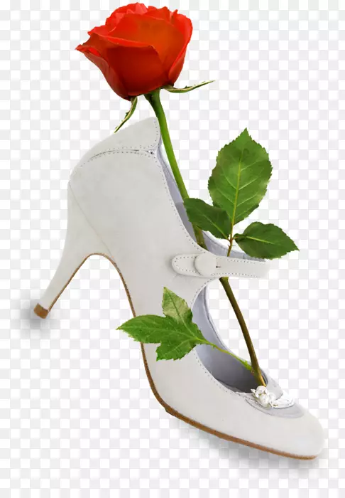 婚纱照相框剪贴簿-一朵玫瑰鞋