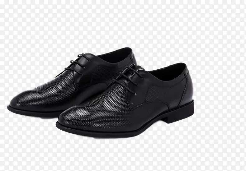 拖鞋皮鞋-有浮雕的第一层皮革商业正装鞋