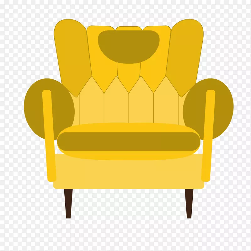 椅子桌子沙发家具.黄色沙发