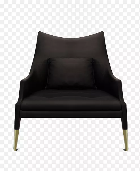 桌椅-无沙发-黑色沙发拉正面形象