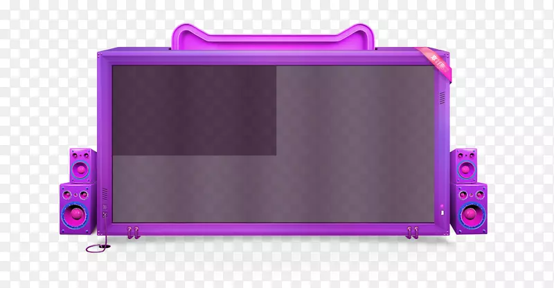 天猫-紫色简约天猫边缘纹理