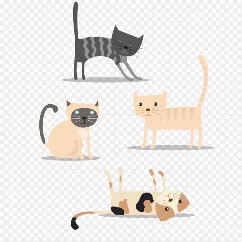 猫十字绣图案-可爱卡通猫收藏