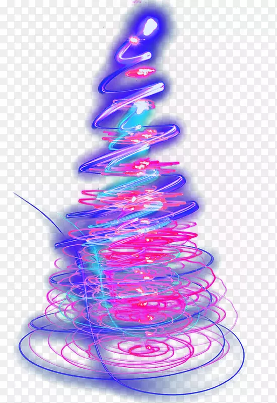 光圣诞树旋风-蓝色旋风光效应元件