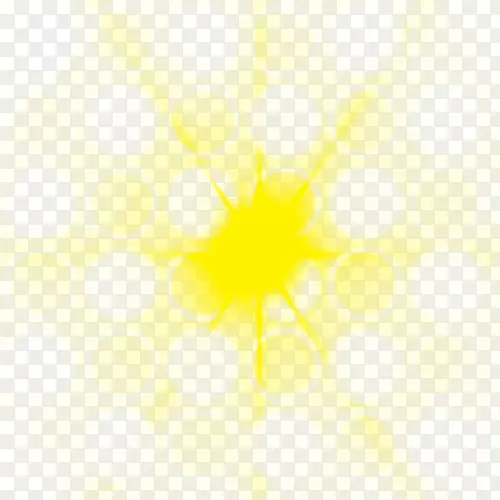 阳光天空黄色图案-黄色交叉光效应