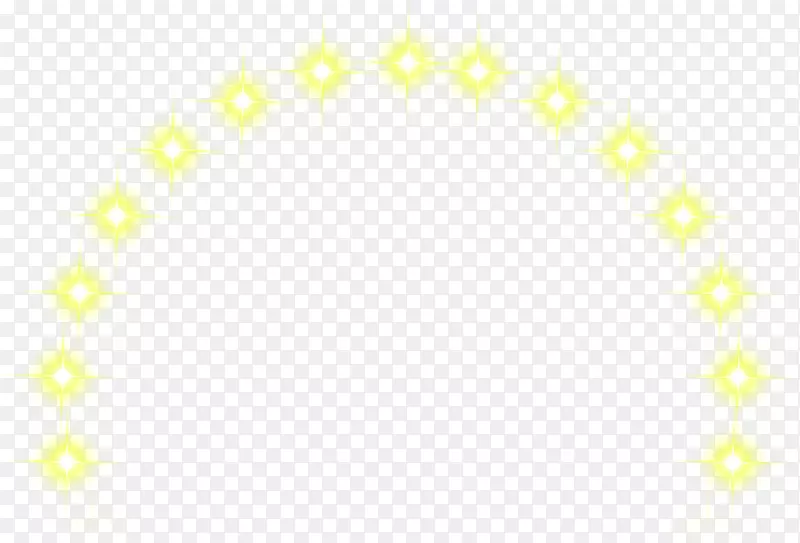 黄色字体-星光效果新年装饰