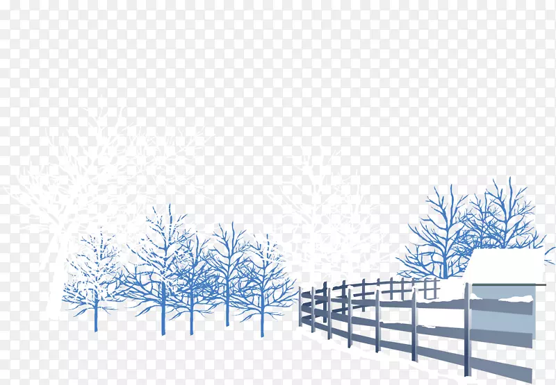 冬雪.手绘背景材料冬天