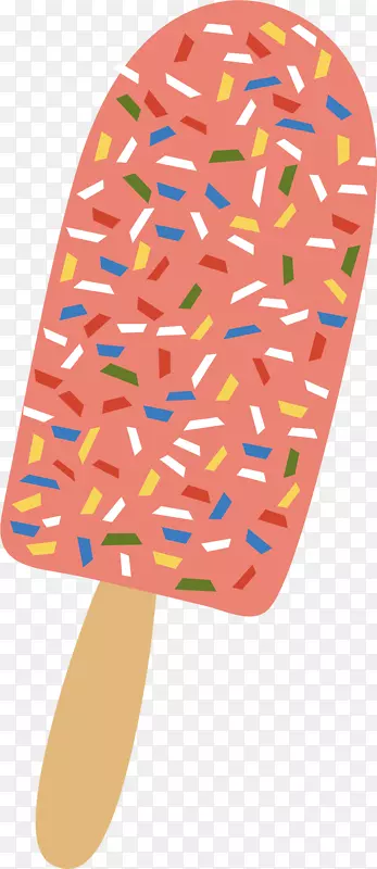 冰淇淋-彩色卡通。