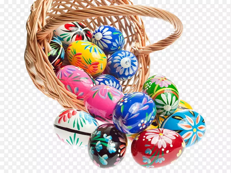复活节兔子波兰菜彩色彩蛋