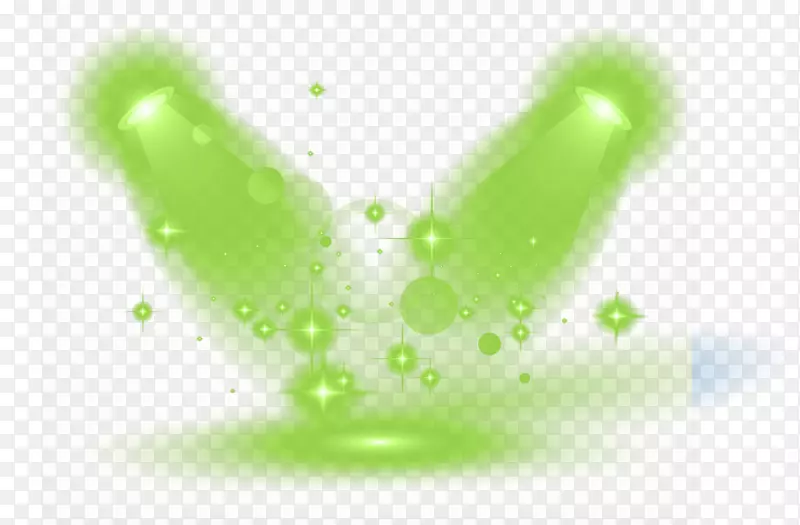 浅绿色-绿色舞台装饰的光效应