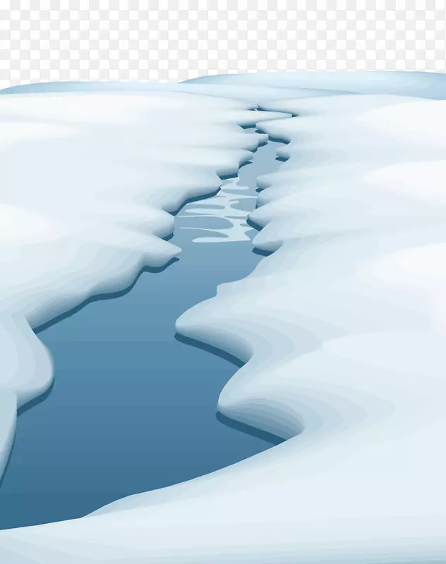 海报冰川-卡通冰雪世界材料