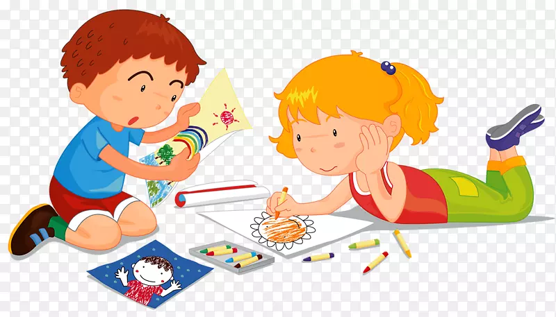 儿童绘画插图-儿童绘画