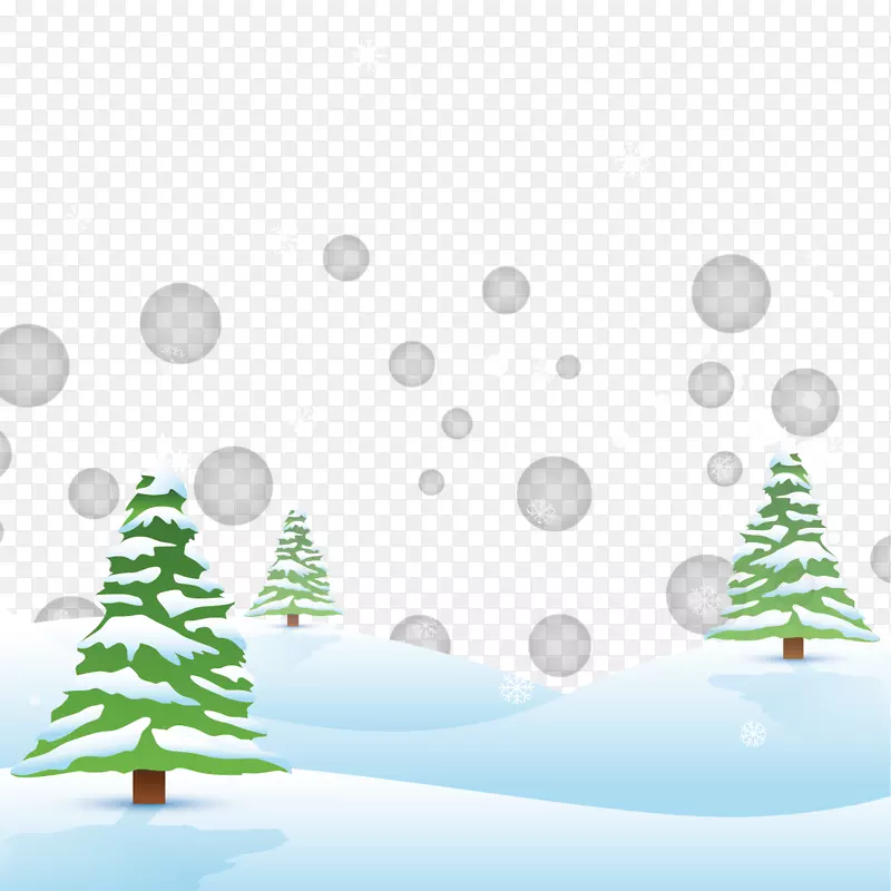 圣诞贺卡圣诞佳节-雪天雪载体材料