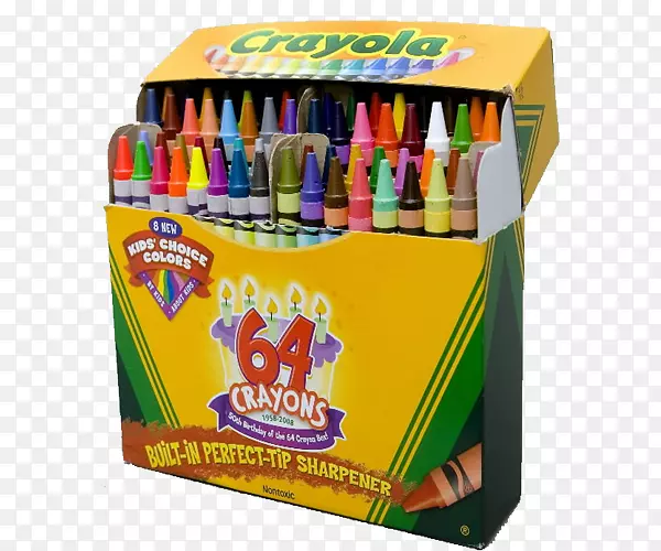 蜡笔，蜡笔艺术，彩色油，粉笔-儿童蜡笔