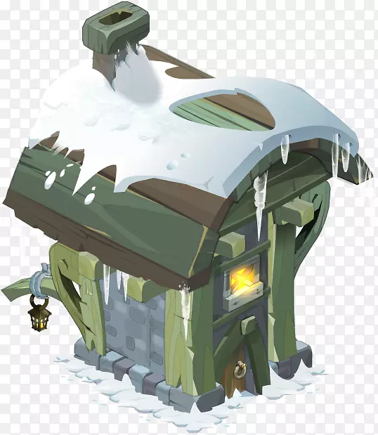 Ankama动画-雪后的房子