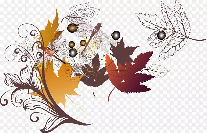 树下载-秋季枯树彩绘