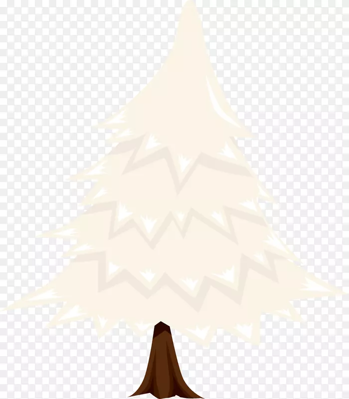 圣诞树-手绘黄色大米树