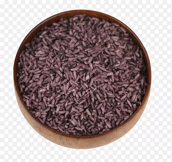 熟米碗-木碗紫米粒