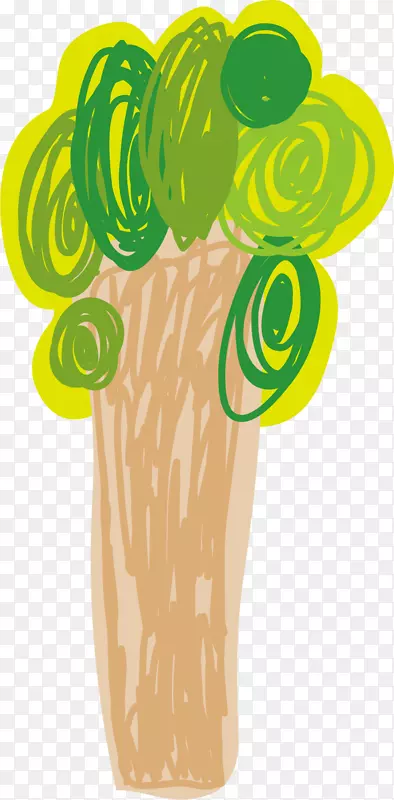 绘画-儿童画树