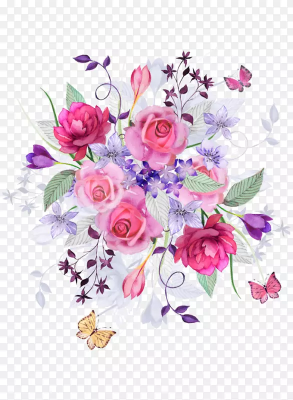 花，我们的心，纸画壁纸-粉红色的玫瑰