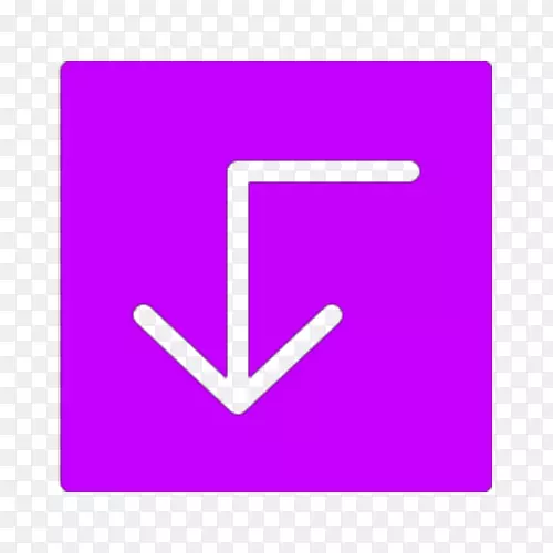 角紫色矩形箭头