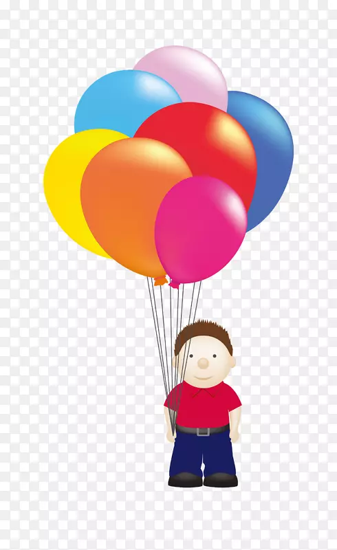免版税卡通字母插图.彩色气球材料