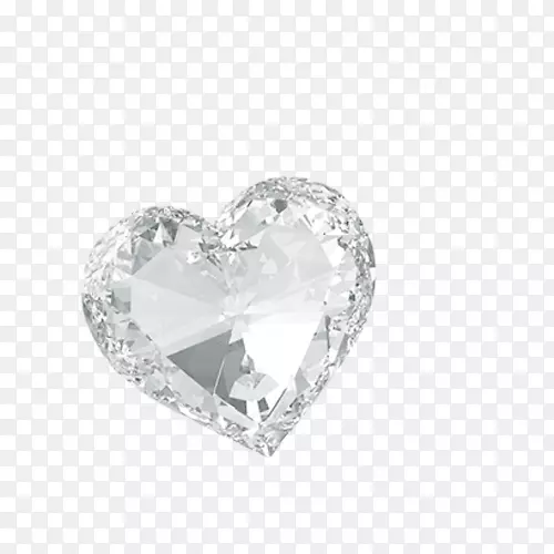 水晶钻石心身穿孔珠宝截图-创意情人节