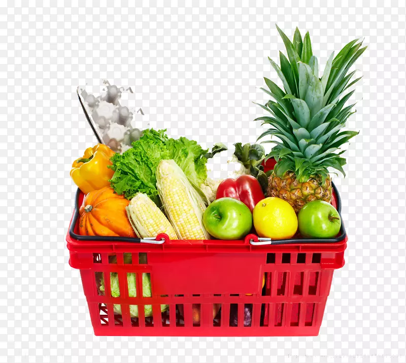 蔬菜水果超市篮子-一篮子蔬菜