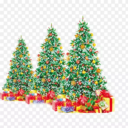 Ded Moroz圣诞树圣诞老人礼物-圣诞树