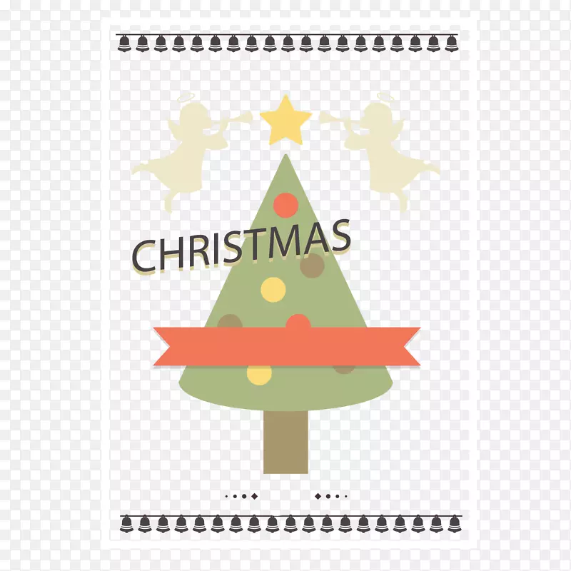 圣诞海报-圣诞树图标设计